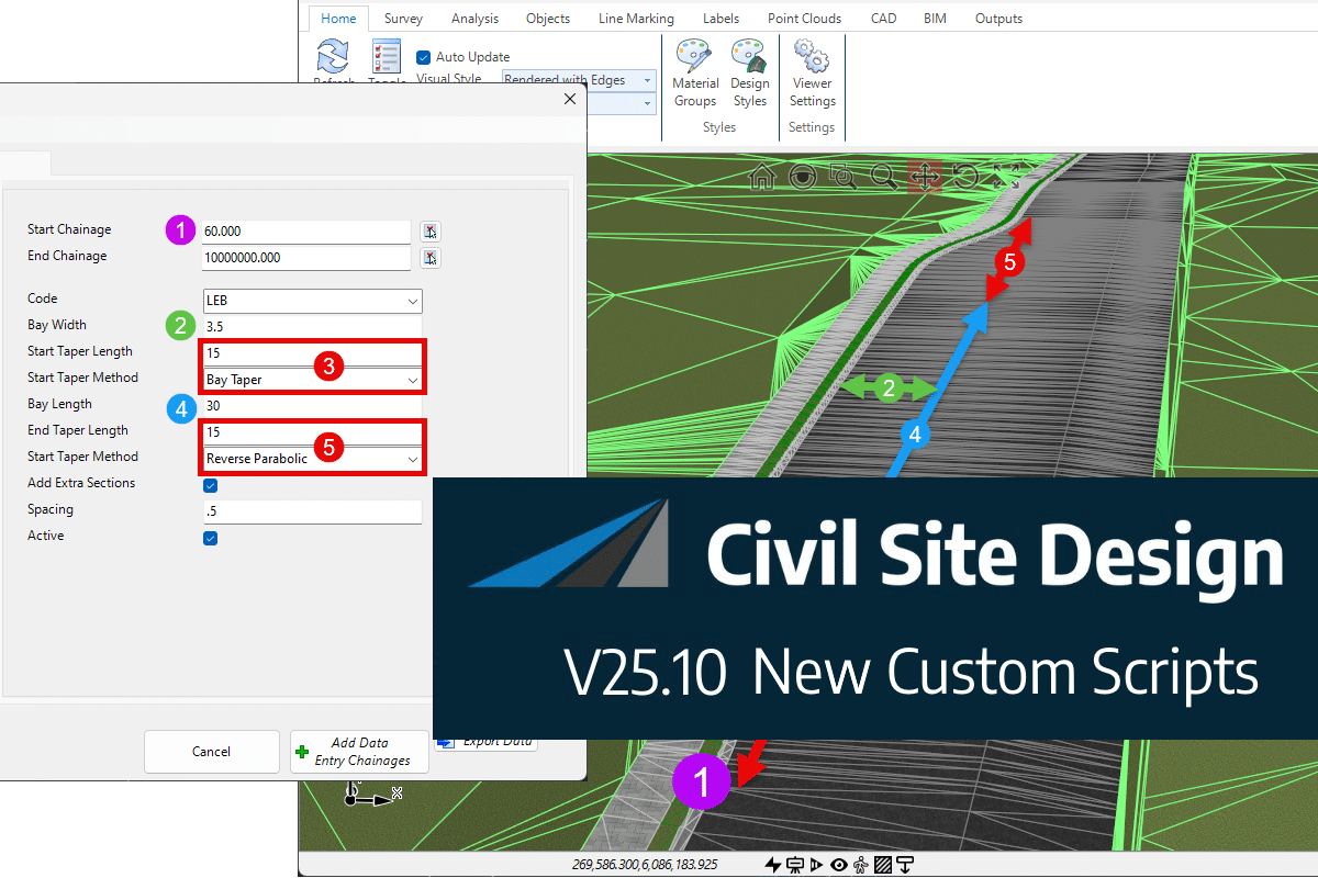 Civil Site Design V25.10 | ScriptX – Latest Additions
