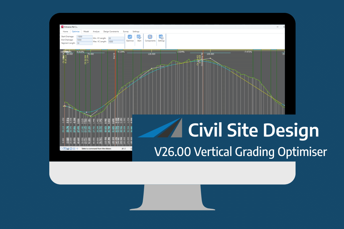 Civil Site Design and Corridor EZ Vertical Grading Optimizer